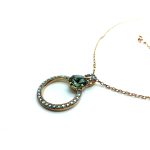 Mariana Necklace Pendant Gorgeous Blk Diamond & AB Swarovski Crystals My Treasures Coll.
