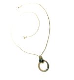 Mariana Necklace Pendant Gorgeous Blk Diamond & AB Swarovski Crystals My Treasures Coll. - Image 3