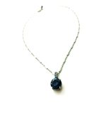 Mariana Necklace Pendant Stunning Sapphire & Aquamarine Austrian Crystals My Treasures Coll. - Image 2