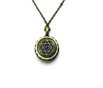 Mariana Necklace Pendant Floral Beaded Multicolor Swarovski Crystals Back Engraved "Zion" My Treasures Coll. - Image 2