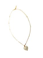 Mariana Necklace My Treasures Coll. Heart Shaped Beaded Clear & AB Austrian Crystals - Image 3