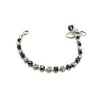 Bracelet By Mariana Woman Elegant Montana and Clear Swarovski Crystals-SP