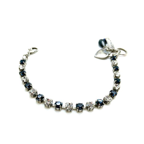 Bracelet By Mariana Woman Elegant Montana and Clear Swarovski Crystals-SP