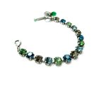 Mariana Bracelet Green, Black Diamond, Denim Blue & Sapphire Austrian Crystals My Treasures Coll. - Image 3
