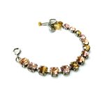 Mariana Bracelet Lovely Pink Champagne & Honey Amber Austrian Crystals Golden Tulips Gypsy Soul Coll. - Image 3