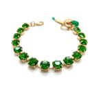 Bracelet By Mariana Woman Beautiful Fern Green Swarovski Crystals - Image 3