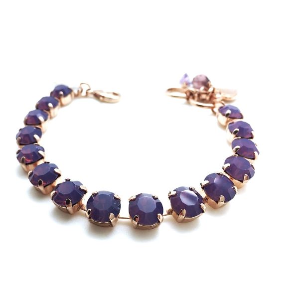 Mariana Bracelet Gorgeous Cyclamen Opal Swarovski Crystals My Treasures Coll.