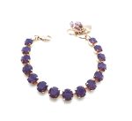 Mariana Bracelet Gorgeous Cyclamen Opal Swarovski Crystals My Treasures Coll. - Image 3