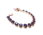 Mariana Bracelet Gorgeous Cyclamen Opal Swarovski Crystals My Treasures Coll. - Image 2