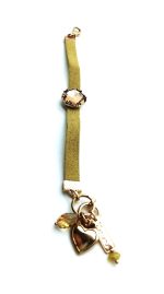 Mariana Bracelet Leather & Light Peach Austrian Crystals 2019 Special Edition - Image 3