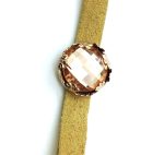 Mariana Bracelet Leather & Light Peach Austrian Crystals 2019 Special Edition - Image 2