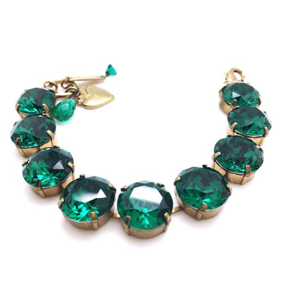 Mariana Bracelet Simply Elegant Emerald Austrian Crystals My Treasures Coll.