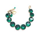 Mariana Bracelet Simply Elegant Emerald Austrian Crystals My Treasures Coll. - Image 3
