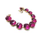 Mariana Bracelet Stunning Fuchsia Swarovski Crystals My Treasures Coll. - Image 3