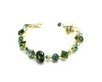 Bracelet By Mariana Oasis Silk Road Coll. Finely Detailed Greens Austrian Crystals - Image 3
