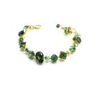 Bracelet By Mariana Oasis Silk Road Coll. Finely Detailed Greens Austrian Crystals - Image 2