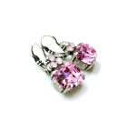 Earrings By Mariana Caribbean Life Coll. Charming Rose and Opal Swarovski Crystals - Image 3