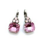 Earrings By Mariana Caribbean Life Coll. Charming Rose and Opal Swarovski Crystals
