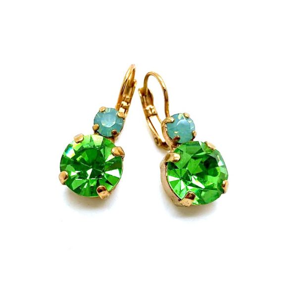 Mariana Earrings Gorgeous Greens Austrian Crystals My Treasures Coll.
