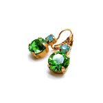 Mariana Earrings Gorgeous Greens Austrian Crystals My Treasures Coll. - Image 2