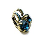 Earrings By Mariana Woman Elegant Montana Blue Swarovski Crystals - Image 3