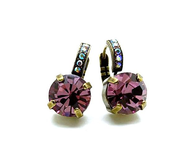 Mariana Earrings Charming Light Amethyst & AB Austrian Crystals My Treasures Coll.