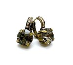 Mariana Earrings Glamorous Black Diamond & Clear Austrian Crystals My Treasures Coll.