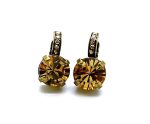 Earrings By Mariana Woman Beautiful Golden Shadow Swarovski Crystals