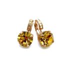 Mariana Earrings Beautiful Amber Austrian Crystals Sorbet Holiday Lights Coll.