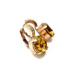 Mariana Earrings Beautiful Amber Austrian Crystals Sorbet Holiday Lights Coll. - Image 3