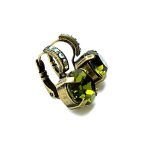 Mariana Earrings Adorable Olivine & AB Austrian Crystals My Treasures Coll. - Image 3