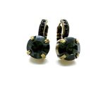 Mariana Earrings My Treasures Coll. Exquisitely Elegant Morion Austrian Crystals