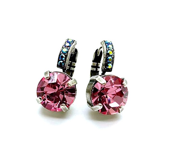 Mariana Earrings Lovely Pink & AB Austrian Crystals Sweet Summer Coll.