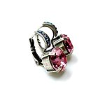 Mariana Earrings Lovely Pink & AB Austrian Crystals Sweet Summer Coll. - Image 3