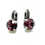 Mariana Earrings Shimmering Lavender Pink & Clear Austrian Crystals Pink Ice Gypsy Soul Coll.