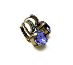Mariana Earrings Flattering Tanzanite & Peridot Austrian Crystals Cuba Caribbean Life Coll. - Image 3