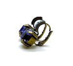 Mariana Earrings Gorgeous Tanzanite & AB Austrian Crystals My Treasures Coll. - Image 2