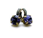 Mariana Earrings Gorgeous Tanzanite & AB Austrian Crystals My Treasures Coll.