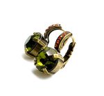 Mariana Earrings Simply Elegant Olivine & Madeira Topaz Austrian Crystals My Treasures Coll. - Image 2