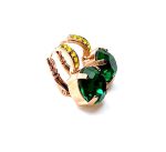 Earrings By Mariana Woman Precious Emerald and Jonquil Swarovski Crystals - Image 3