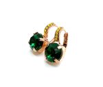 Earrings By Mariana Woman Precious Emerald and Jonquil Swarovski Crystals - Image 2