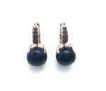 Mariana Earrings Elegant Amethyst Mineral & Purple Swarovski Crystals My Treasures Coll.