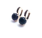 Mariana Earrings Elegant Amethyst Mineral & Purple Swarovski Crystals My Treasures Coll. - Image 2
