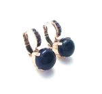 Mariana Earrings Elegant Amethyst Mineral & Purple Swarovski Crystals My Treasures Coll. - Image 3