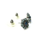 Mariana Earrings Exquisite Floral Indian Sapphire Swarovski Crystals My Treasures Coll. - Image 3