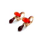 Mariana Earrings Fashionable Reds Swarovski Crystals I’m On Fire Paradise Coll. - Image 3