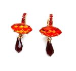 Mariana Earrings Fashionable Reds Swarovski Crystals I’m On Fire Paradise Coll. - Image 2