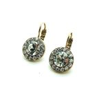 Earrings By Mariana Woman Shimmering Clear Swarovski Crystals - Rose Gold - Image 2