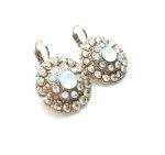 Mariana Earrings Kalahari Africa Coll. Shimmering Clear & Whites Austrian Crystals - Image 2
