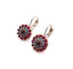 Mariana Earrings Gorgeous Multicolor Austrian Crystals Poppy East Meets West Coll. - Image 2